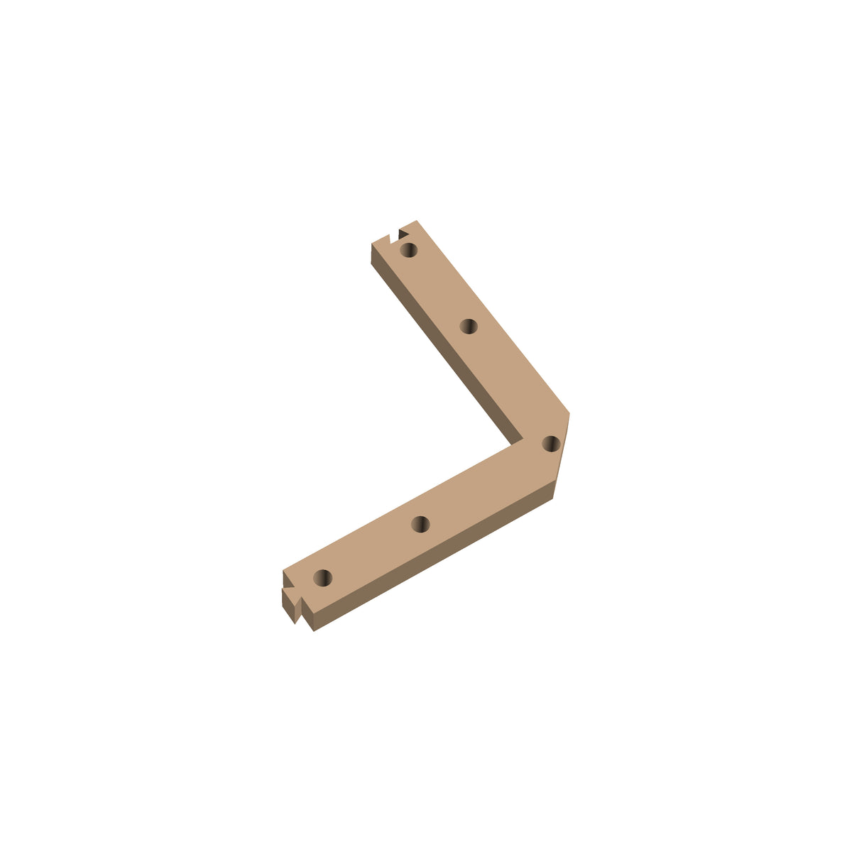 Square Corner 45 Cribbage Puzzle Piece