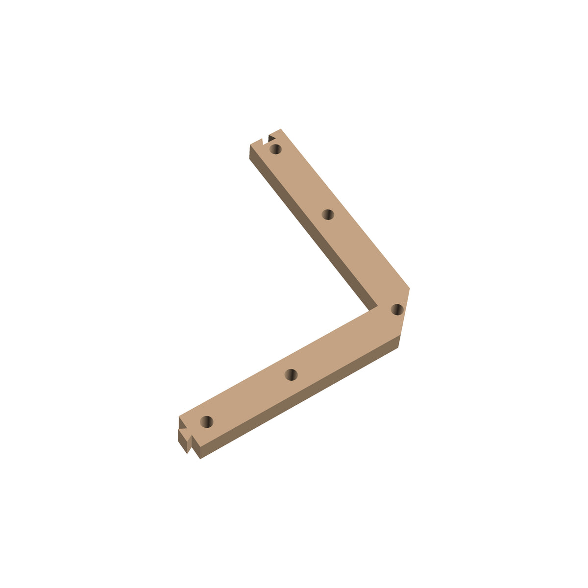 Square Corner 45 Cribbage Puzzle Piece