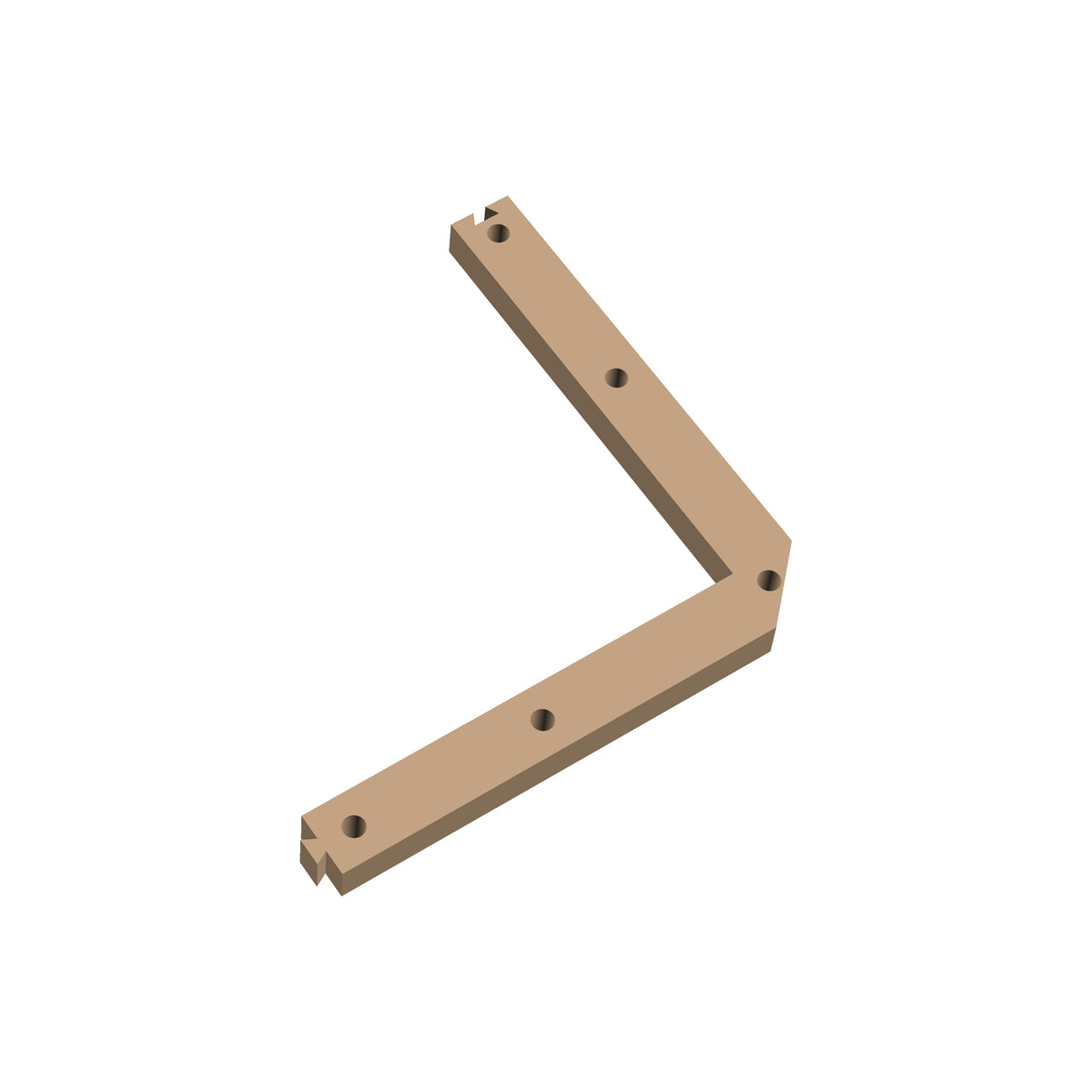 Square Corner 45 Cribbage Puzzle Piece