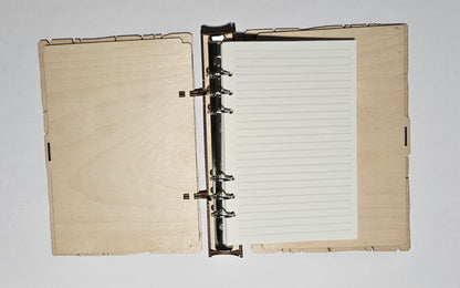 laser engraved cut recipe book