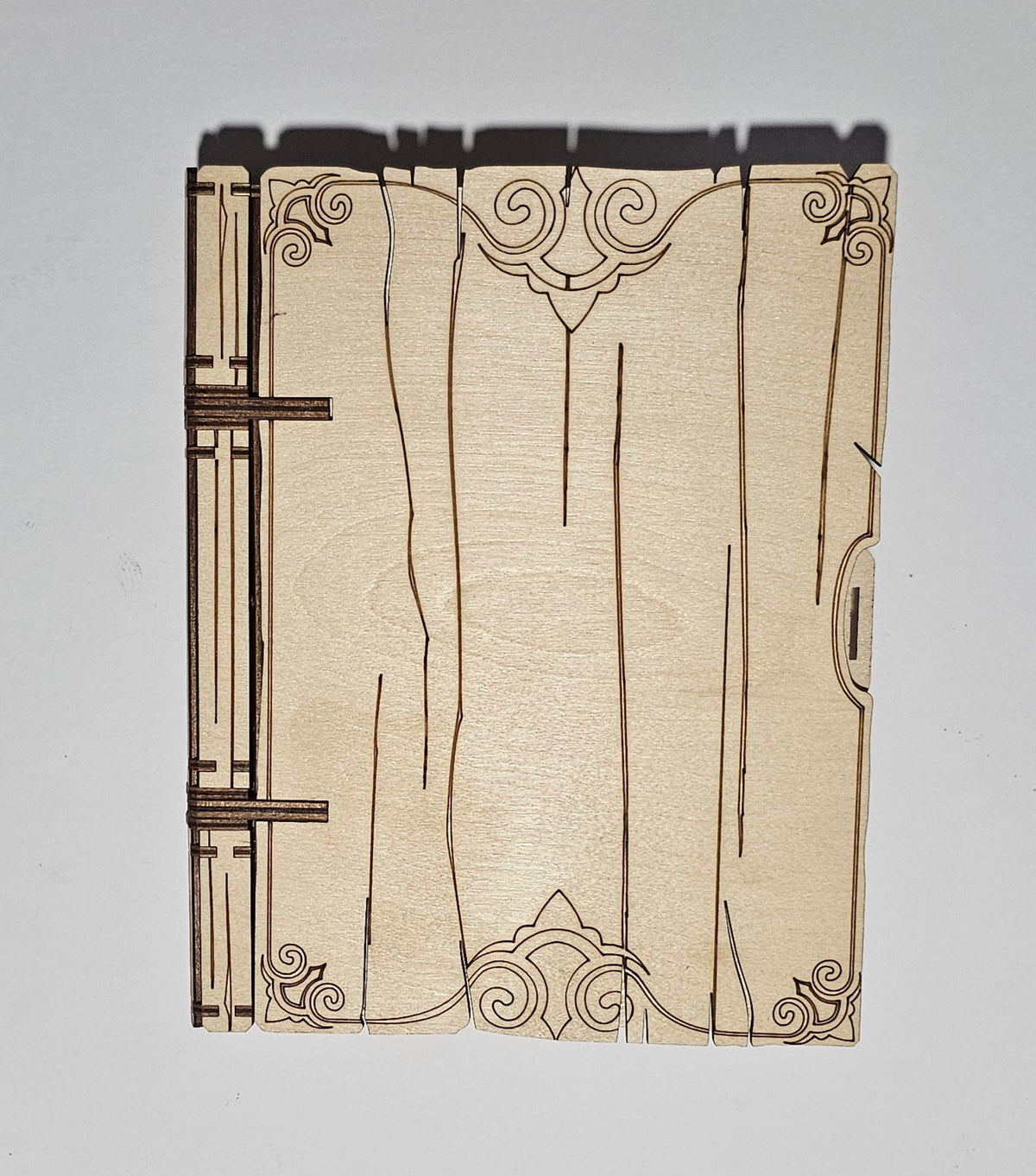 laser engraved cut recipe book
