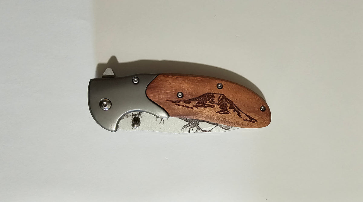 laser engraved knife