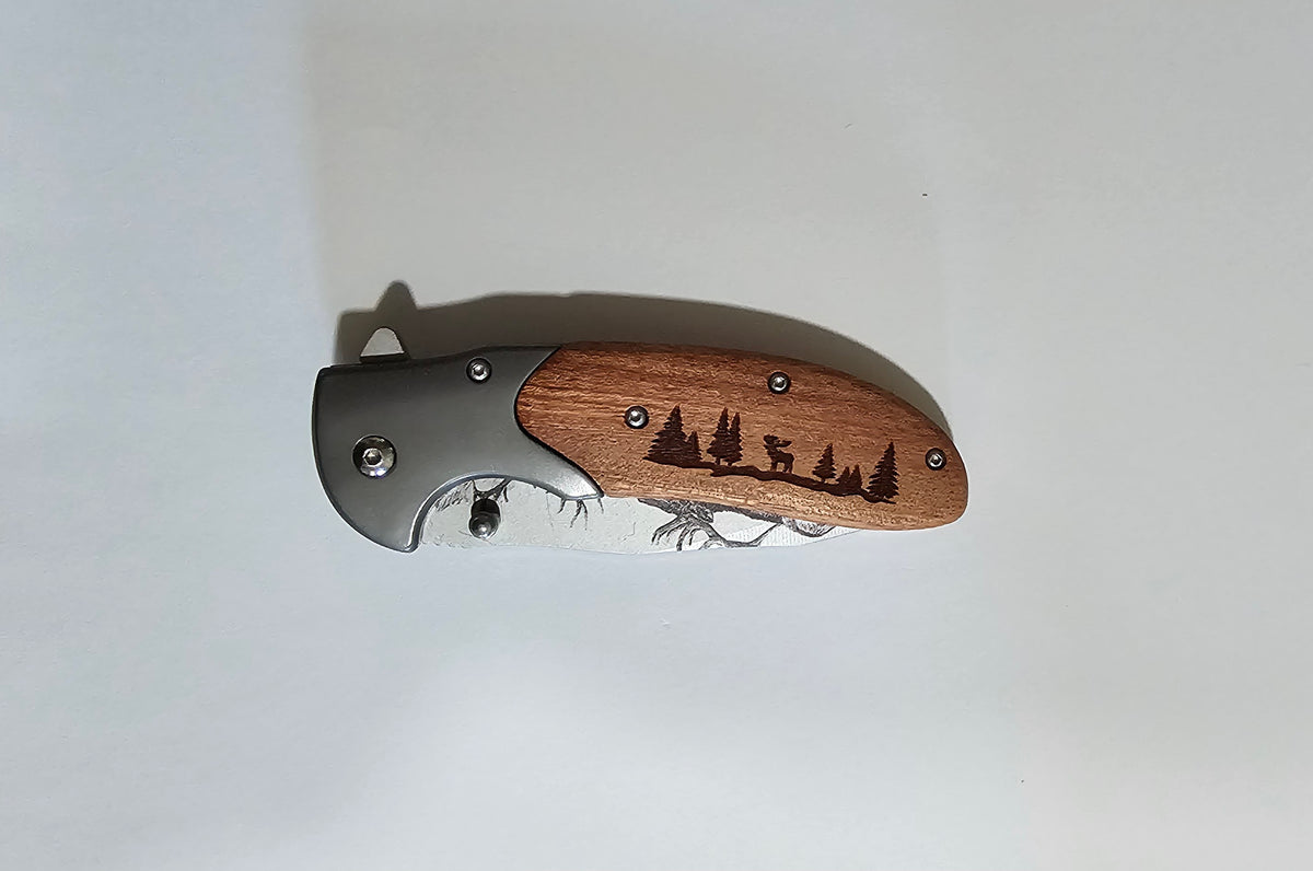 laser engraved knife