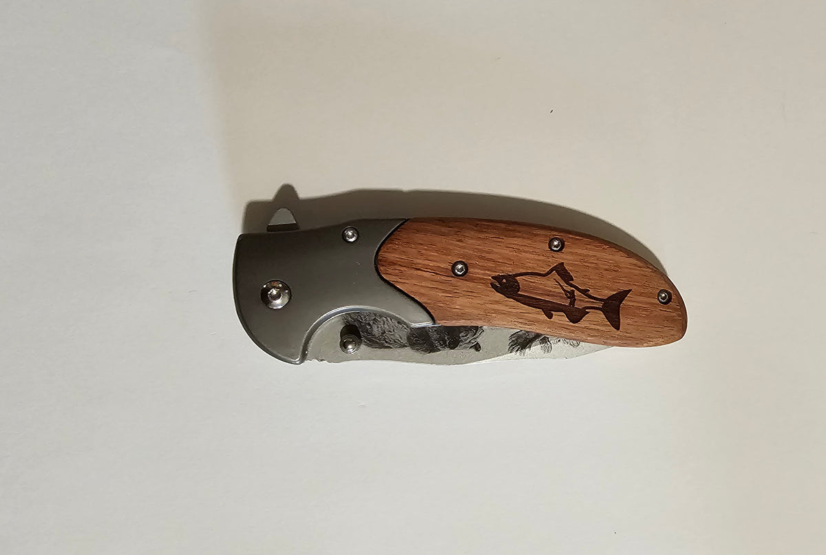 laser engraved knife