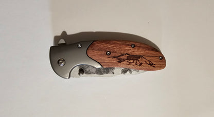 laser engraved knife