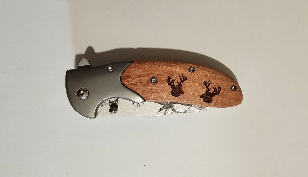 laser engraved knife