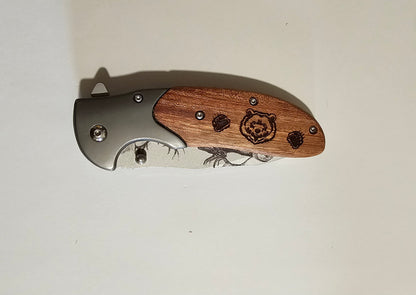 laser engraved knife