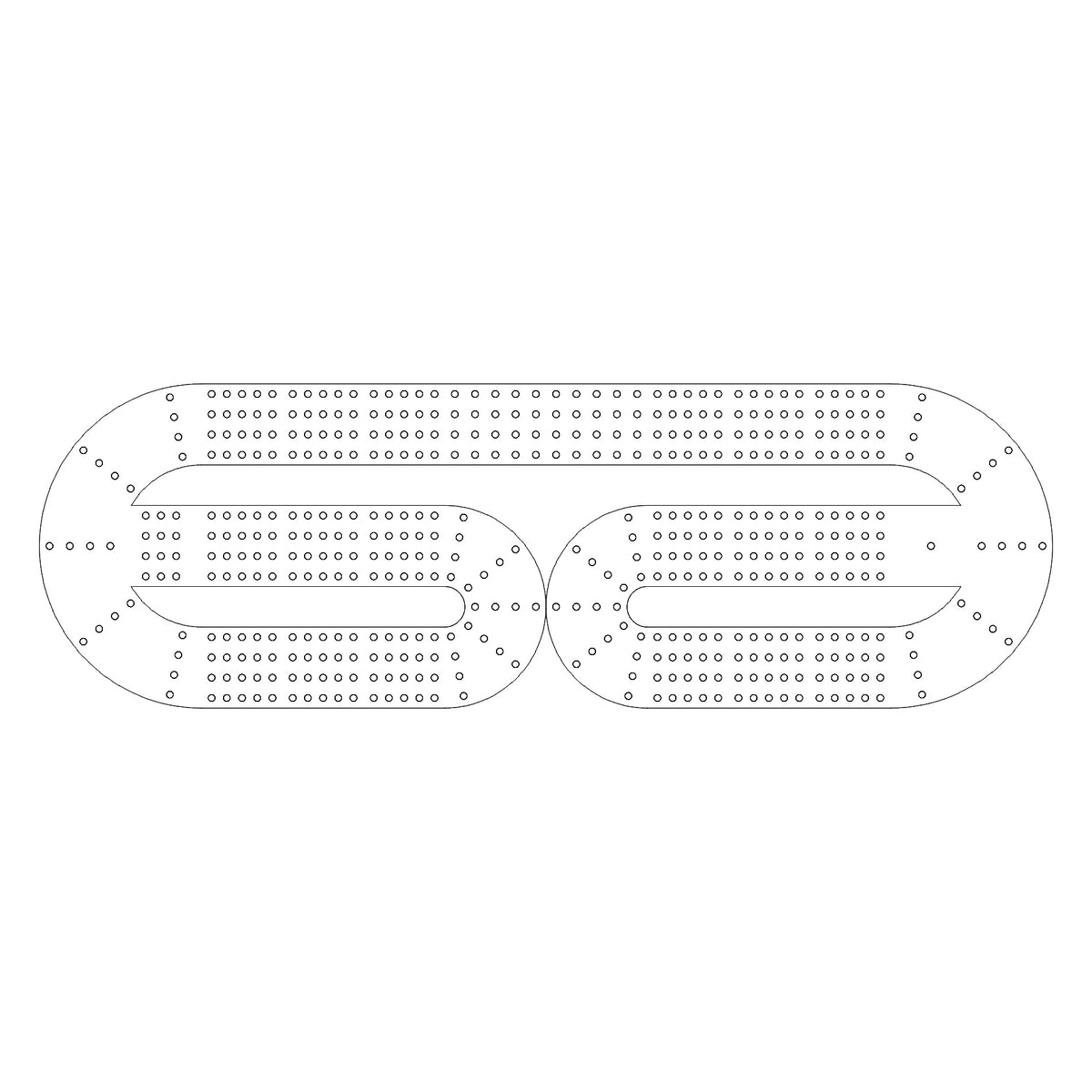 104 Cribbage Board Pattern / Template
