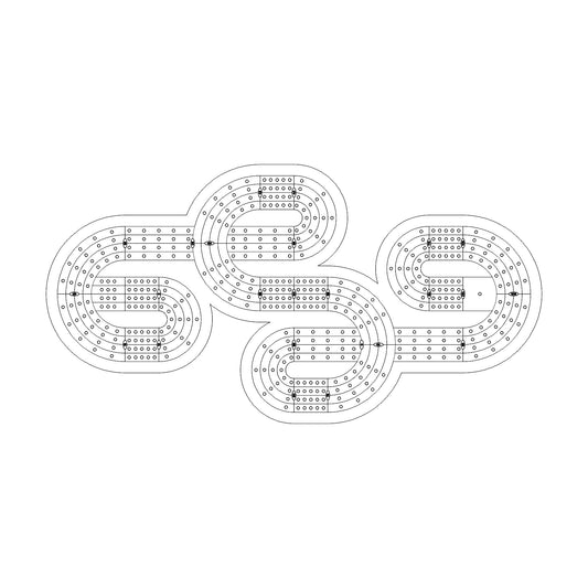 105 Cribbage Board Pattern / Template