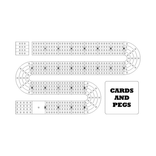 108 Cribbage Board Pattern / Template