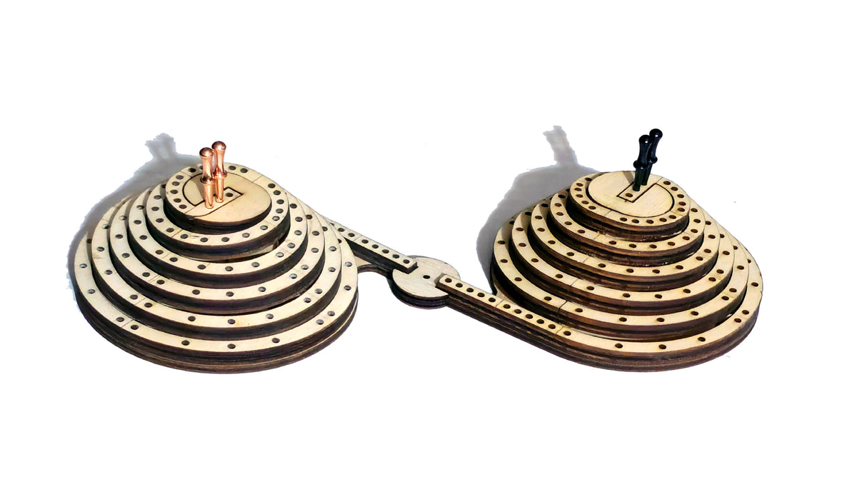King of the Mountain Cribbage Board