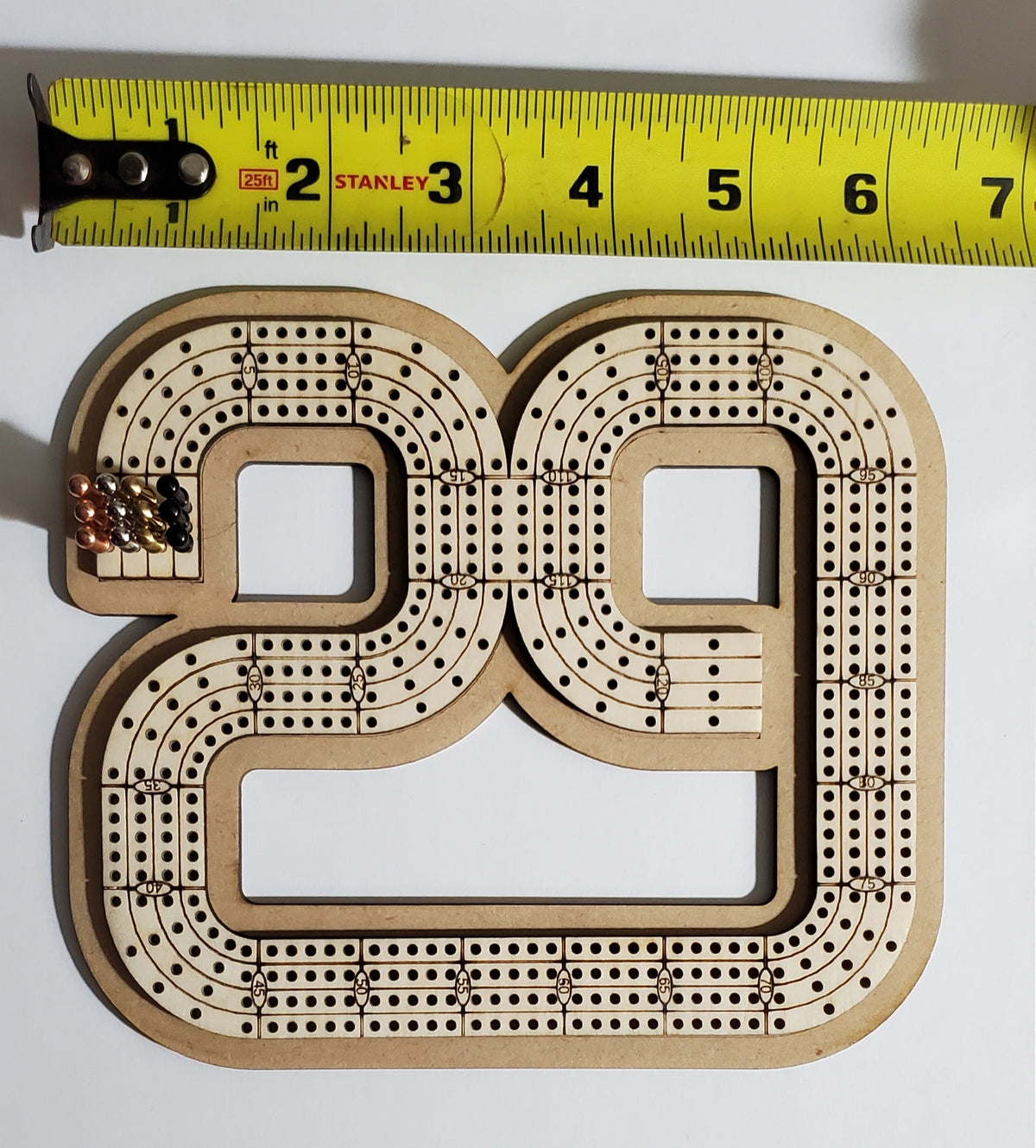 Travel Sized 4 Lane Cribbage Board - 29