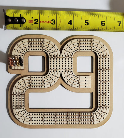 Travel Sized 4 Lane Cribbage Board - 29