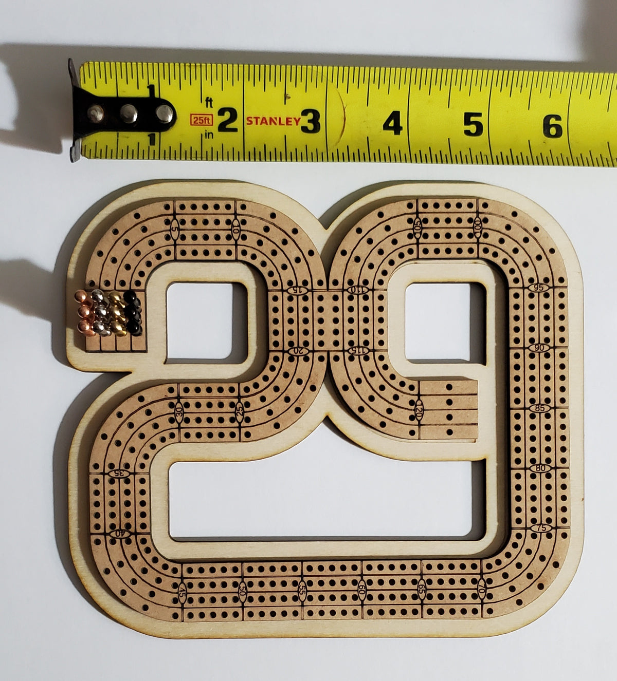 Travel Sized 4 Lane Cribbage Board - 29