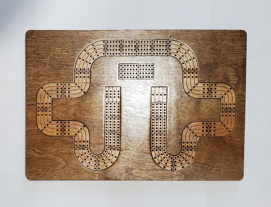 Travel Sized 4 Lane Cribbage Board - 1