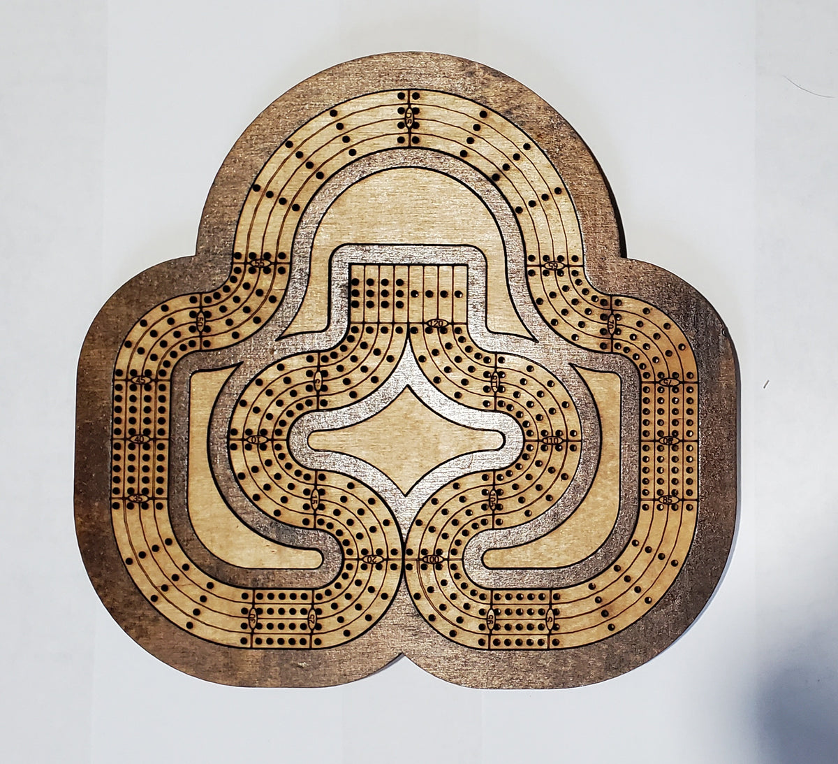Travel Sized 4 Lane Cribbage Board - Circle-e