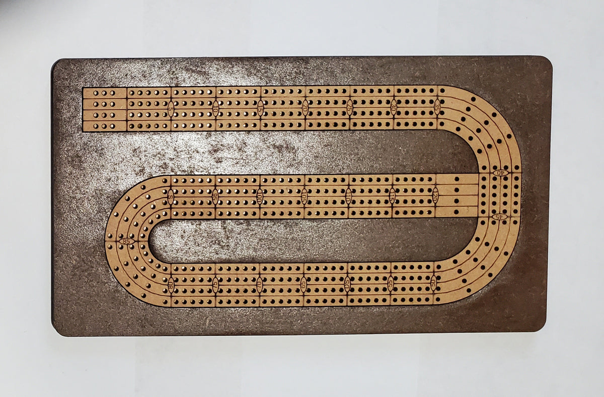 Travel Sized 4 Lane Cribbage Board - Standard