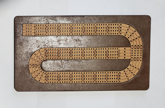 Travel Sized 4 Lane Cribbage Board - Standard