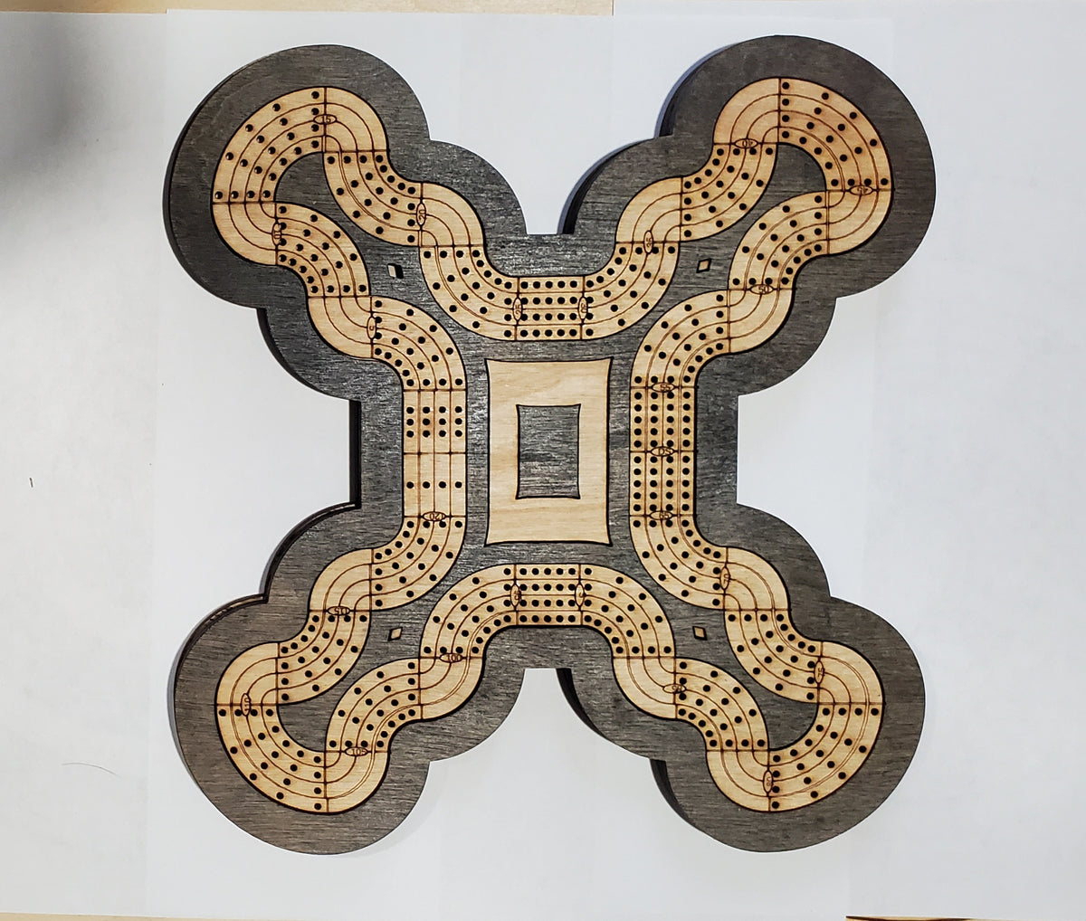 Travel Sized 4 Lane Cribbage Board - 12