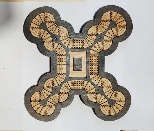 Travel Sized 4 Lane Cribbage Board - 12