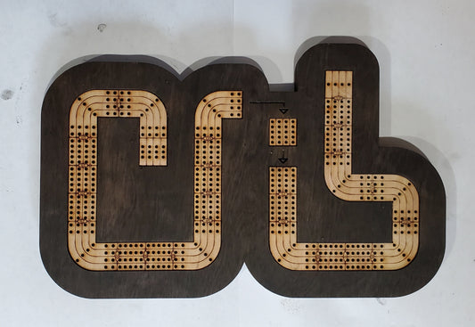 Travel Sized 4 Lane Cribbage Board - Crib