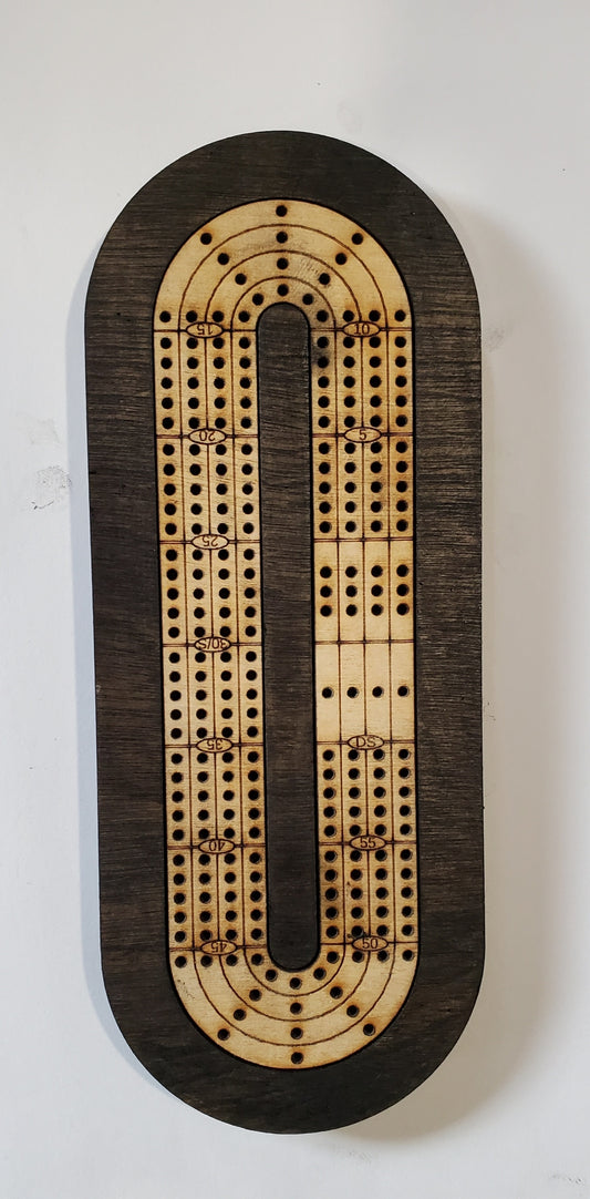 Twice Around Travel Sized 4 Lane Cribbage Board