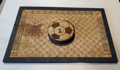 Personalized Soccer Cribbage Board