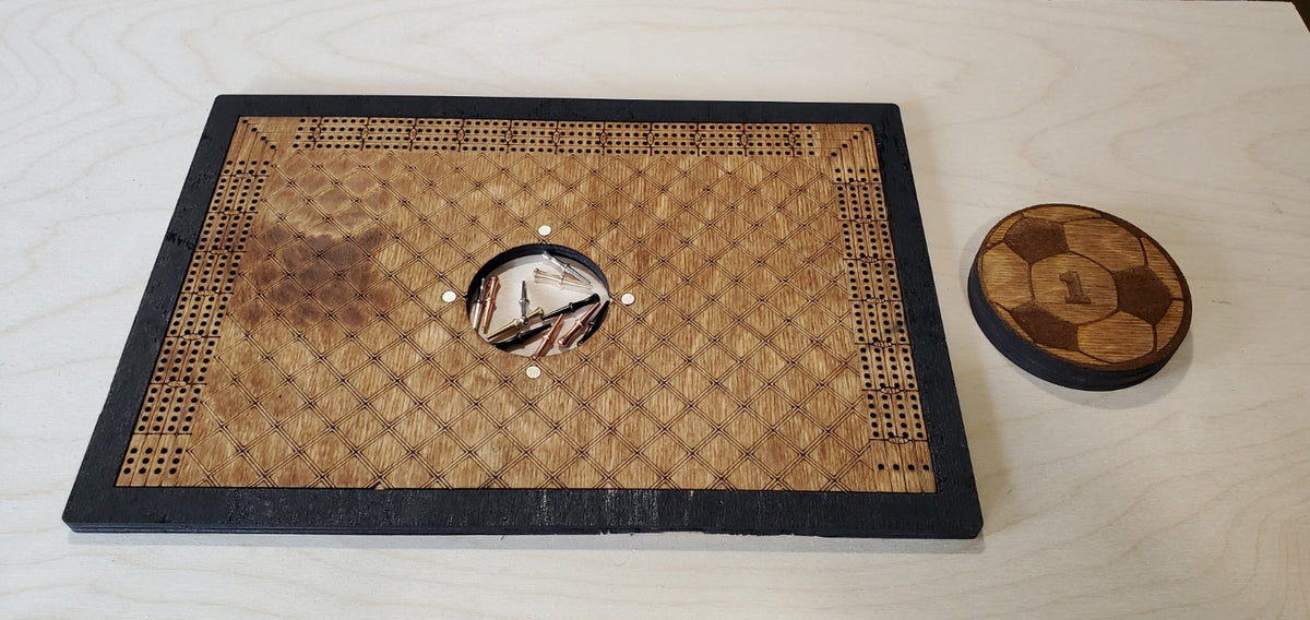 Personalized Soccer Cribbage Board