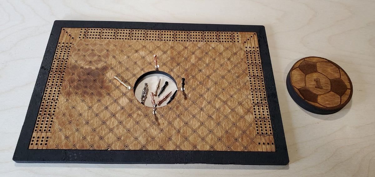 Personalized Soccer Cribbage Board