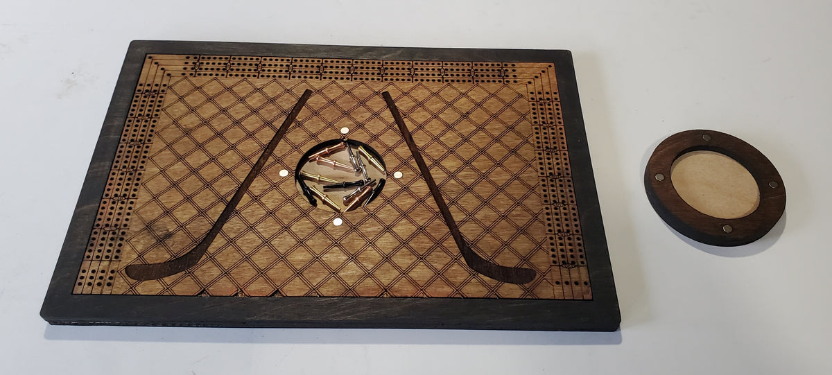 Personalized Hockey Cribbage Board