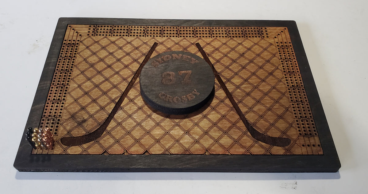Personalized Hockey Cribbage Board