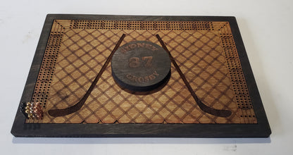 Personalized Hockey Cribbage Board