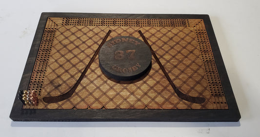Personalized Hockey Cribbage Board