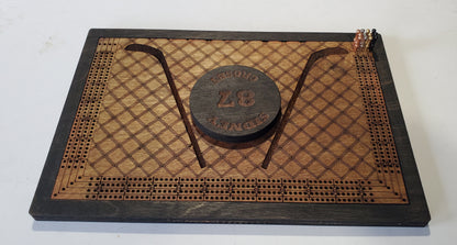 Personalized Hockey Cribbage Board