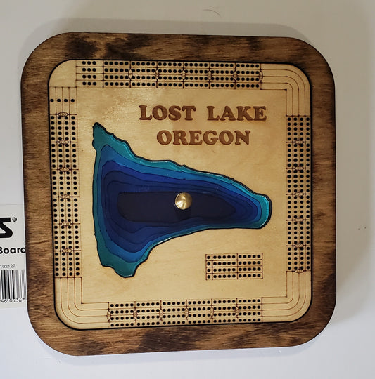 Multiple Layer Lost Lake Cribbage Board