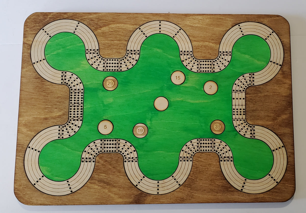 Pool Table Cribbage Board