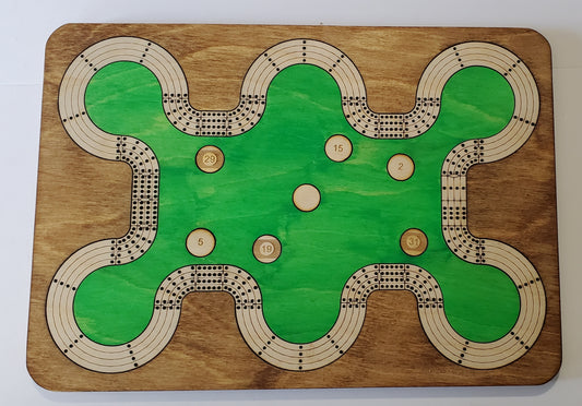 Pool Table Cribbage Board