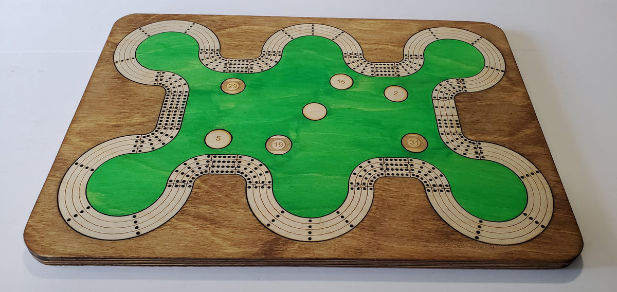 Pool Table Cribbage Board
