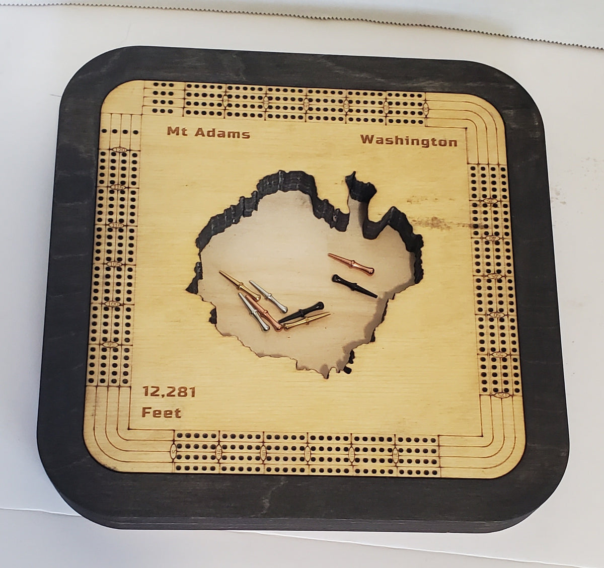 Mount Adams 4 Lane Cribbage Board