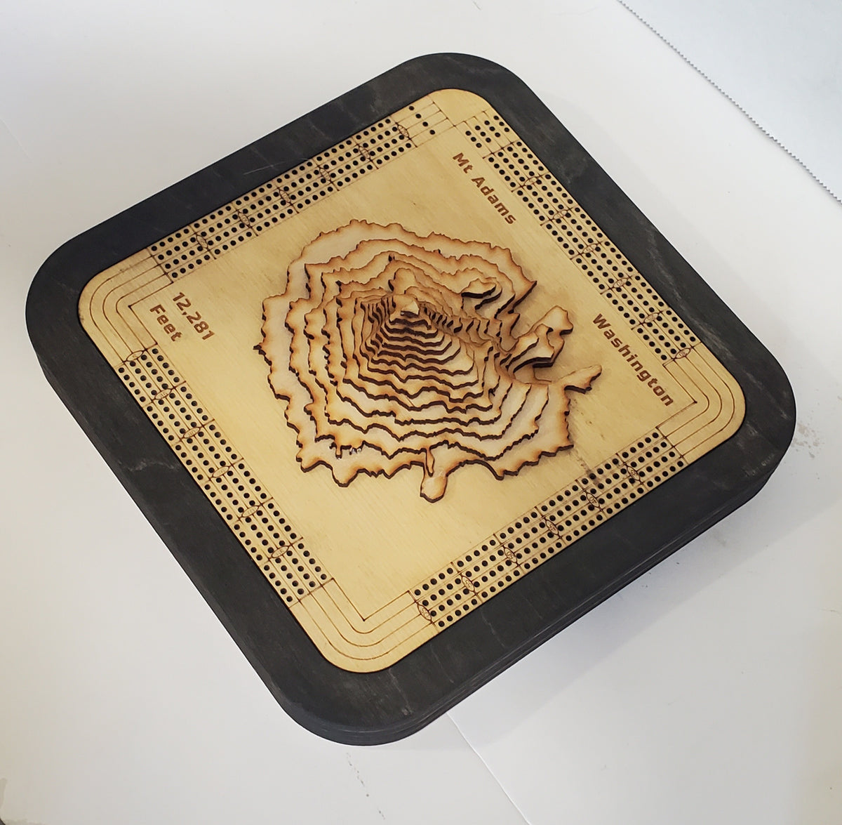 Mount Adams 4 Lane Cribbage Board