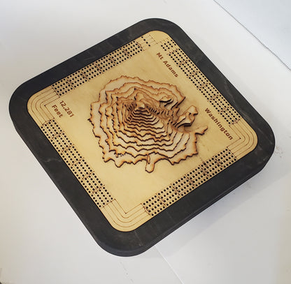Mount Adams 4 Lane Cribbage Board