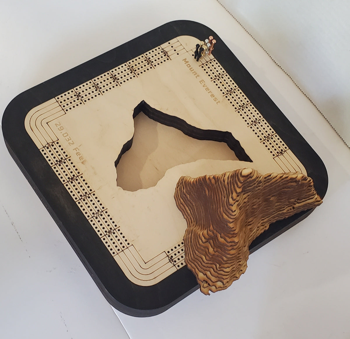 Mount Everest Cribbage Board