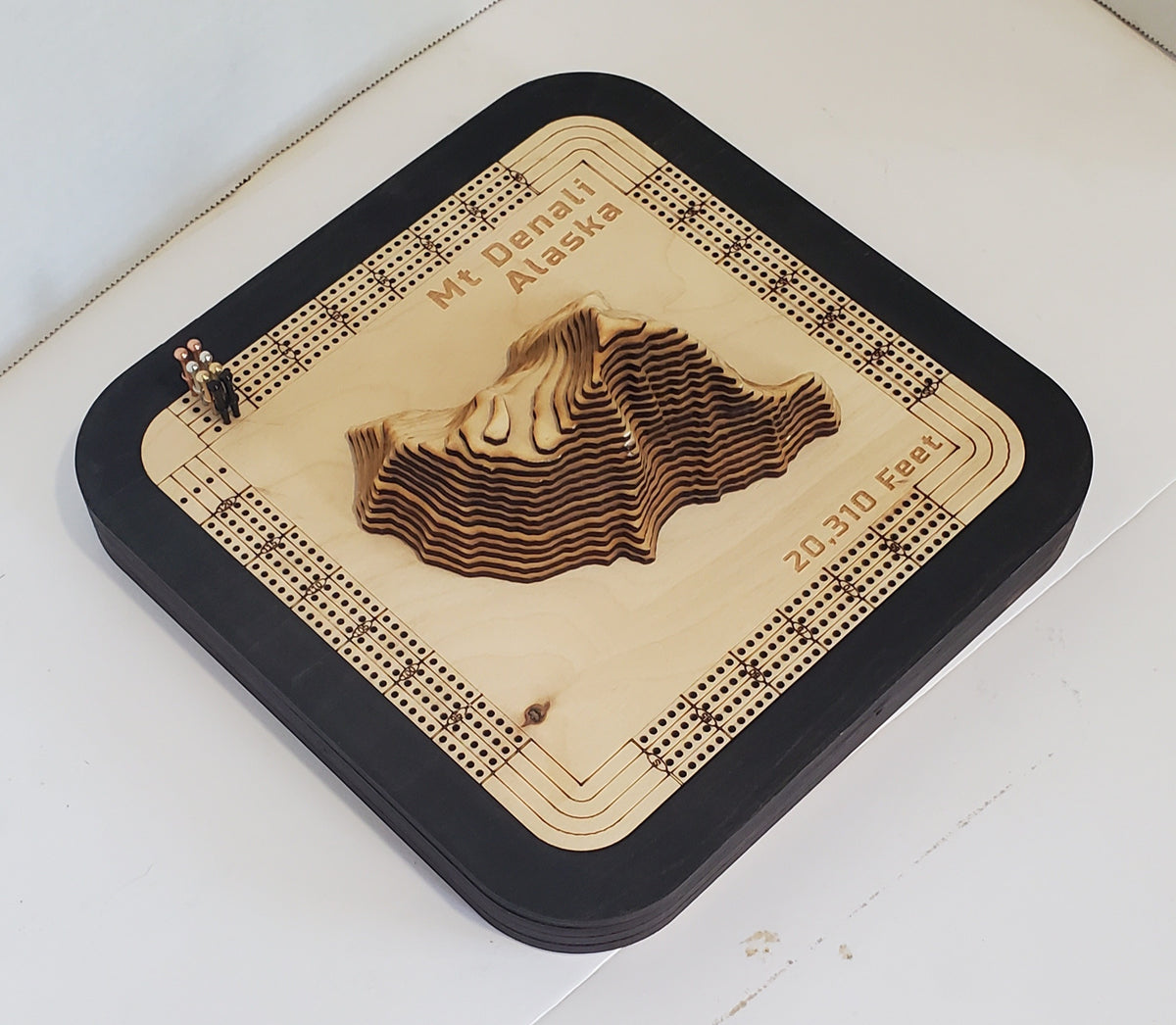 Mount Denali Cribbage Board