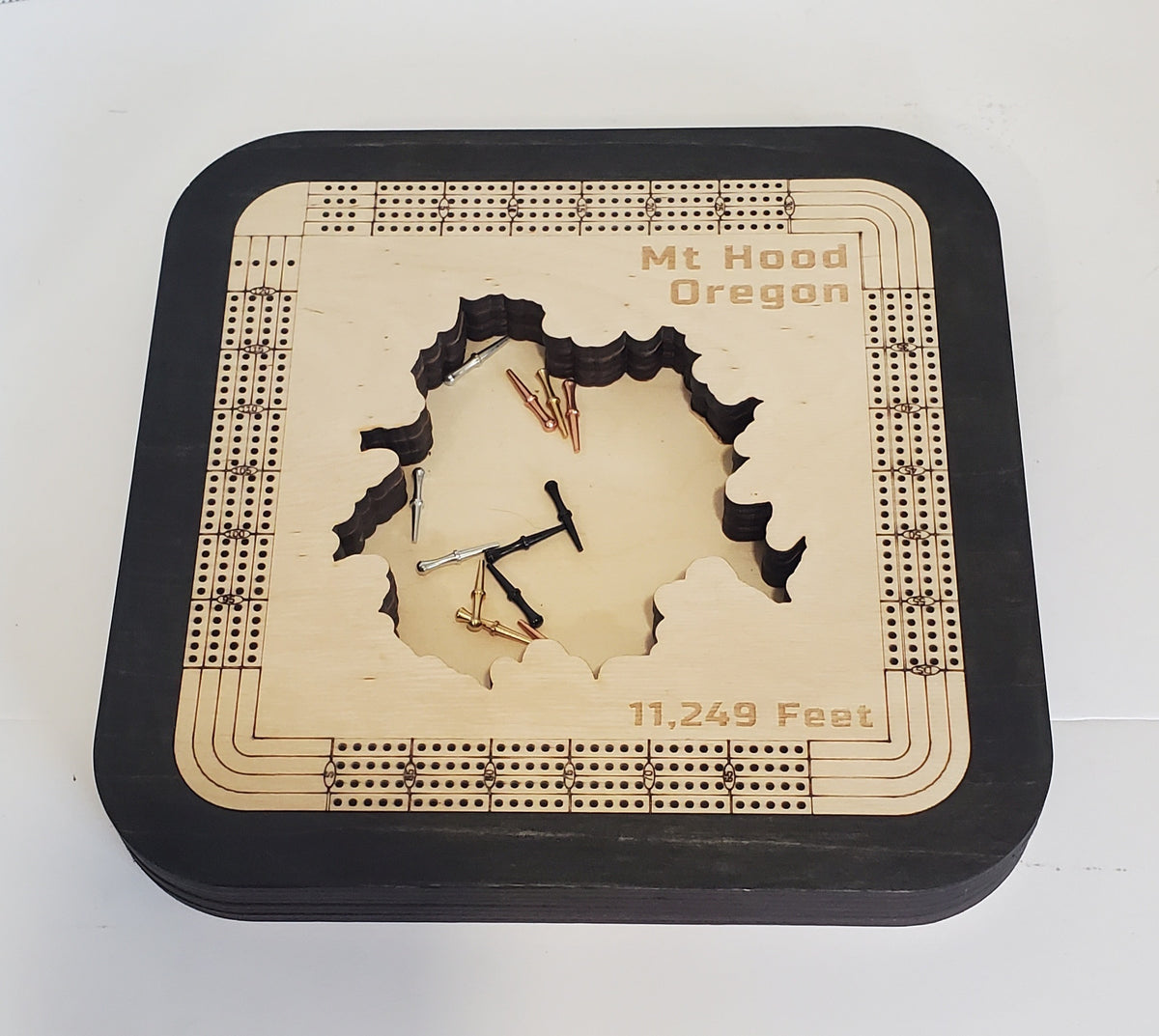 Mount Hood 4 Lane Cribbage Board