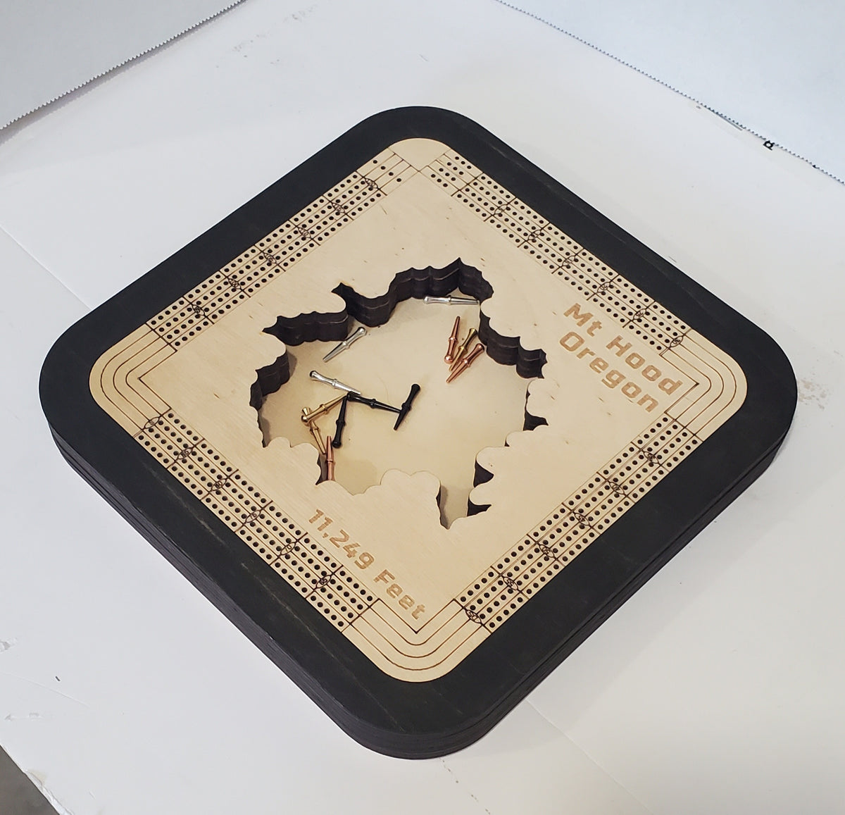 Mount Hood 4 Lane Cribbage Board