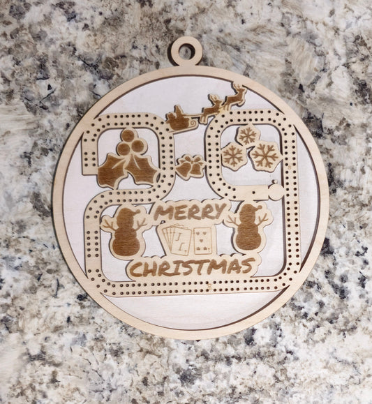 Cribbage Board Christmas Tree Ornament