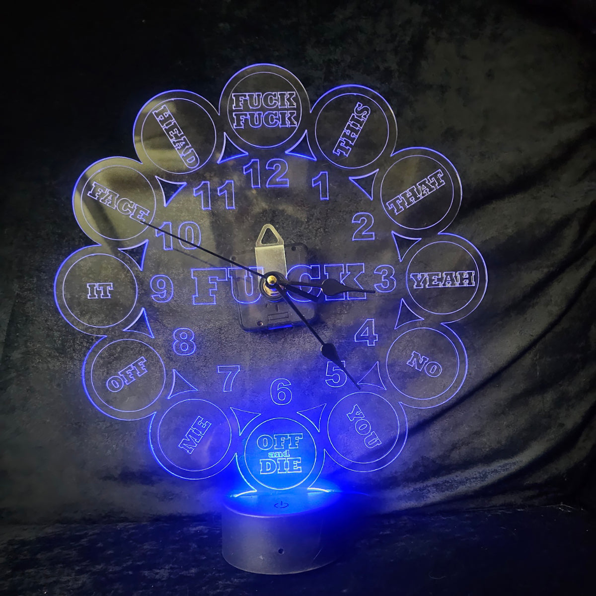 Acrylic Fuck Clock
