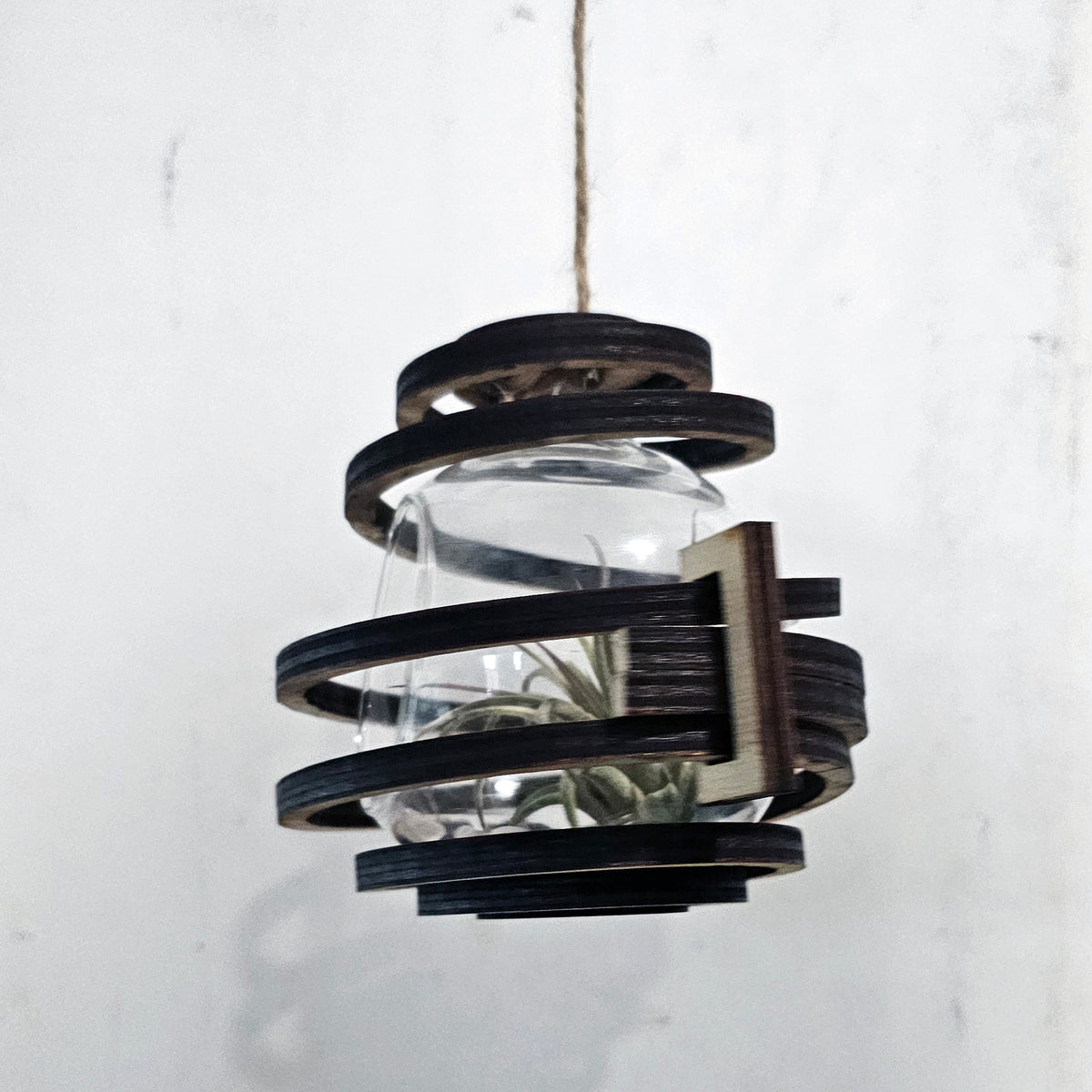 Air Plant / Tea Light Candle Spinning Globe