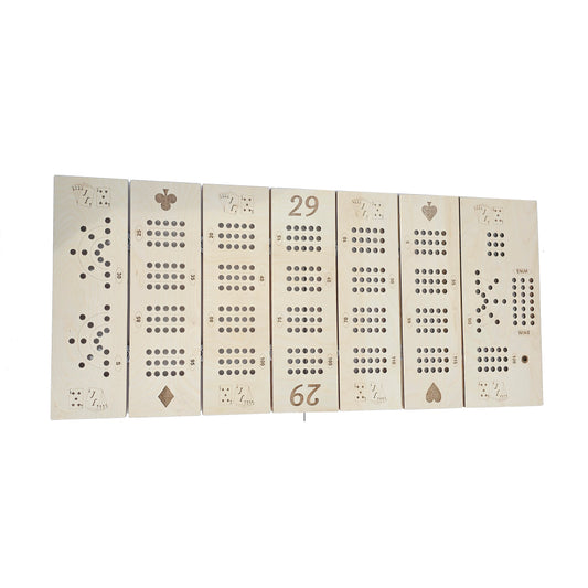 large table sized sectional cribbage board