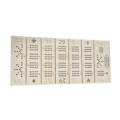 large table sized sectional cribbage board